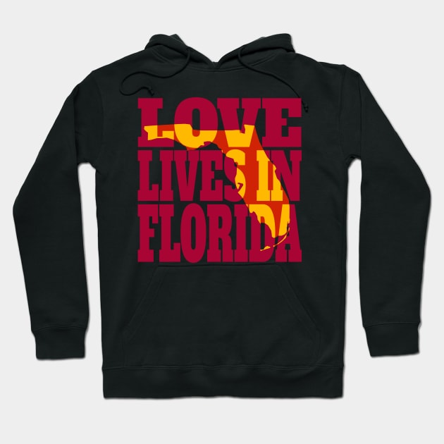 Love Lives in Florida Hoodie by DonDota